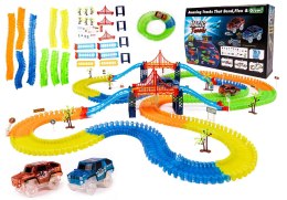 LT17Z LANDTOYS SWIECACY TOR 360 ELEMENTOW + 2 AUTKA MAGIC TRACKS